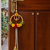 artificial flower hanging decor with golden bells for festive home decoration pack of 2