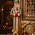 artificial flower hanging decor with golden bells for festive home decoration pack of 2