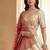 Off White Embroidered Gadhwal Silk Blend Semi Stitched Blouse Suit