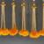 artificial bead yellow genda tassel hanging decorative home festival decoration pack of 6