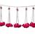 red genda bead decorative hanging tassels for home festive decoration pack of 6