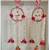 floral paper gajra hanging with golden ring and floral bells for home door decoration pack of 2