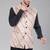  men's lahriya print ethnic nehru jacket - maroon