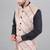  men's lahriya print ethnic nehru jacket - maroon