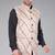  men's lahriya print ethnic nehru jacket - maroon