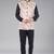  men's lahriya print ethnic nehru jacket - maroon