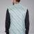 Veera paridhaan men's lahriya print ethnic nehru jacket - green (size 36)