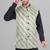  men's lahriya print ethnic nehru jacket - green