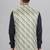  men's lahriya print ethnic nehru jacket - green