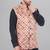  men's bandhej print ethnic nehru jacket - orange