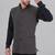 Veera paridhaan men's self texture nehru jacket - dark grey (size 36)