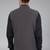 Veera paridhaan men's self texture nehru jacket - dark grey (size 36)