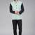  men's self texture nehru jacket - light green