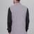  men's self texture nehru jacket - light grey