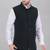  men's self texture nehru jacket - dark green