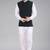 men's self texture nehru jacket - dark green