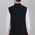 men's self texture nehru jacket - black