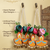 traditional diya floral artificial flower pearl hanging for festive home decoration pack of 2