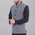 Veera paridhaan men's kashida embroidered nehru jacket - blue