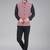  men's kashida embroidered nehru jacket - red