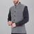  men's kashida embroidered nehru jacket - black