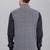  men's kashida embroidered nehru jacket - black