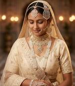 GOLD Moti Kundan Necklace Set for Women