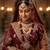 Traditional maroon Moti Kundan Necklace Set for Women