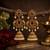 Gold plated kemp jhumka earrings with ruby green stones & pearl drops for women