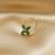 Sizzling gold floral Green Stone nose ring accessory nosepin or nosering