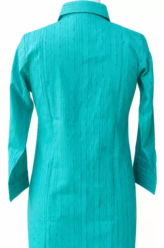 Women Woven Stripes Oversized Shirt Top | Long Sleeve Button Down Tunic Shirt | Casual Loose Fit Western Top for Women