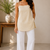 Sleeveless Spaghetti Strap Long Camisole Top with Side Slits