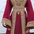 Luxury Maroon Moroccan Kaftan with Heavy Gold Embroidery & Waist Belt