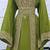 Luxury Olive Green Moroccan Kaftan Dress – Heavy Gold Embroidered Wedding & Party Wear