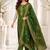 Emerald Green Dola Silk Gold-Embroidered Kurta Set