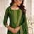 Emerald Green Dola Silk Gold-Embroidered Kurta Set