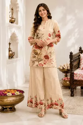Ivory Blossom Luxe Co-Ord Set 1