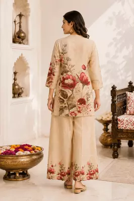 Ivory Blossom Luxe Co-Ord Set 4