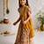 Vastramay Girls Mustard Patola Print Cotton Lehenga Choli with Dupatta