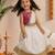 Vastramay Sishu Girl Pink Lehenga choli With Attached Pleated Duppata
