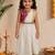 Vastramay Sishu Girl Pink Lehenga choli With Attached Pleated Duppata