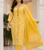 Raniriwaaz Sunehri Blossom Kurta Set