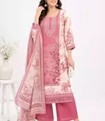 Scenic Bloom Embroidered Muslin Silk Kurta Set