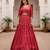 Women Rani Pink Floral Printed Tussar Silk Ready-to-Wear Free Size Lehenga Choli with Jacket Set