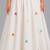 Off white cotton printed  patch work kids lehenga choli