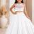 White cotton embroidered  mirror work kids lehenga choli