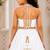 White cotton embroidered  mirror work kids lehenga choli
