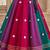 Multicolor cotton embroidered  mirror work kids lehenga choli