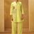 Yellow embroidered cotton co-ord set