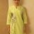 Yellow embroidered cotton co-ord set